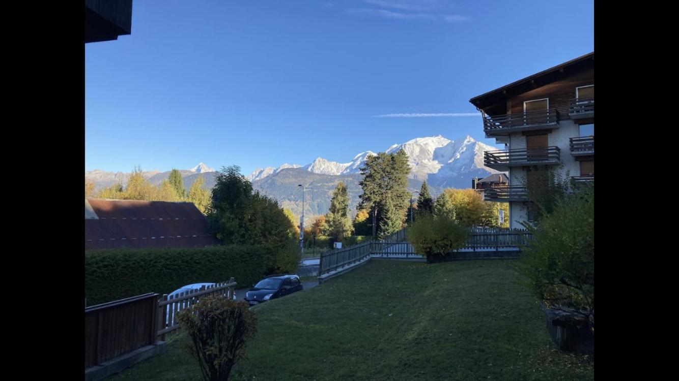 شقة La Marmotte: Vue Mont Blanc, Terrasse, Parking كومْبلو المظهر الخارجي الصورة