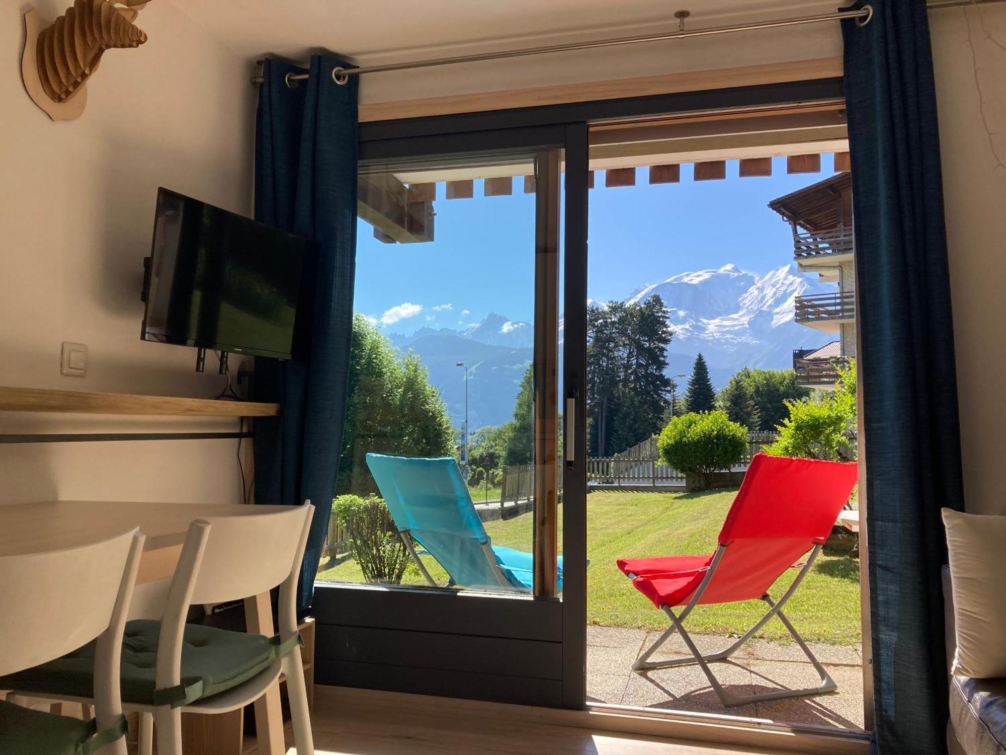 شقة La Marmotte: Vue Mont Blanc, Terrasse, Parking كومْبلو المظهر الخارجي الصورة