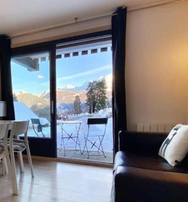 شقة La Marmotte: Vue Mont Blanc, Terrasse, Parking كومْبلو المظهر الخارجي الصورة