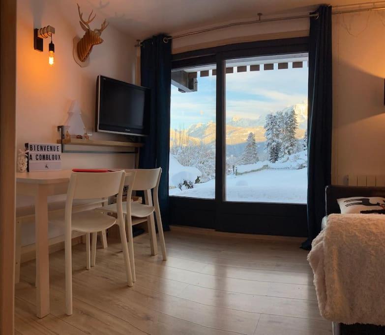 شقة La Marmotte: Vue Mont Blanc, Terrasse, Parking كومْبلو المظهر الخارجي الصورة