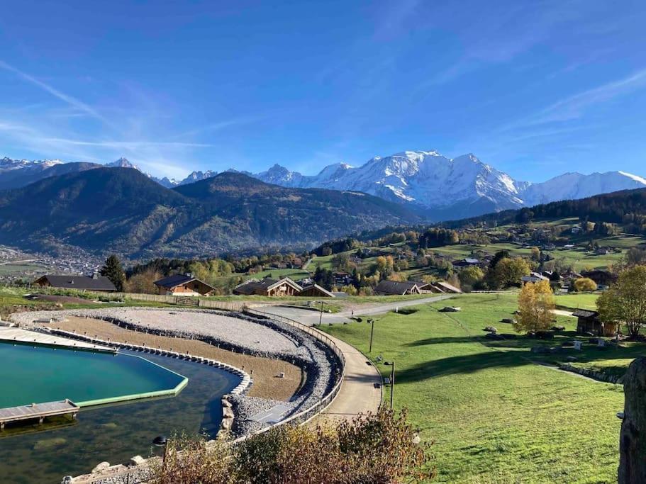 شقة La Marmotte: Vue Mont Blanc, Terrasse, Parking كومْبلو المظهر الخارجي الصورة